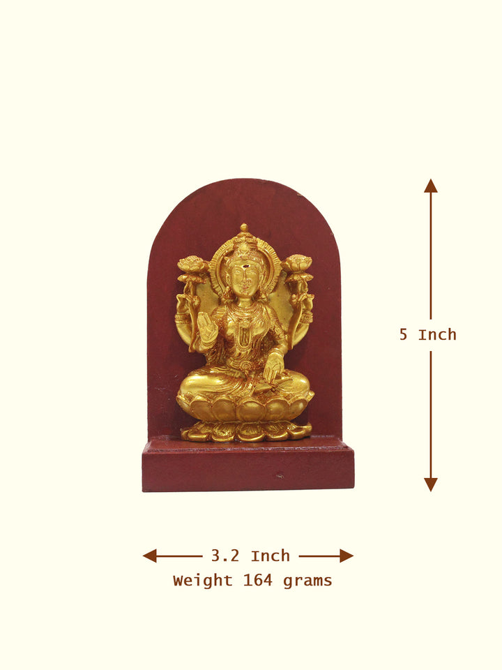 5" Wooden Base Lakshmi