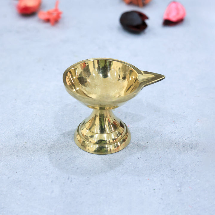 1.7" Brass Pan Deepam