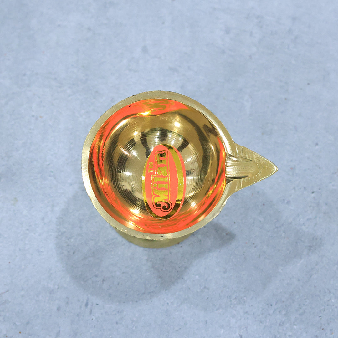 1.7" Brass Pan Deepam