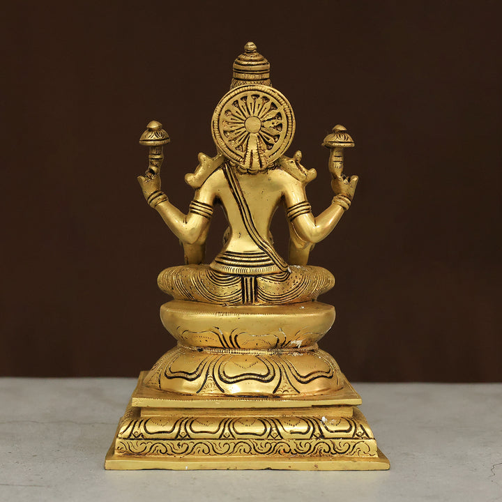 9" Brass Dhanalakshmi