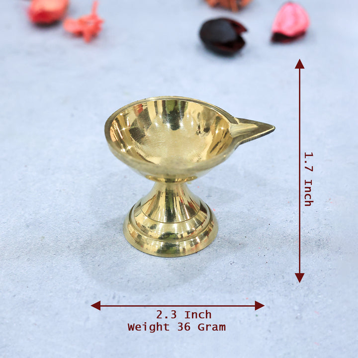 1.7" Brass Pan Deepam