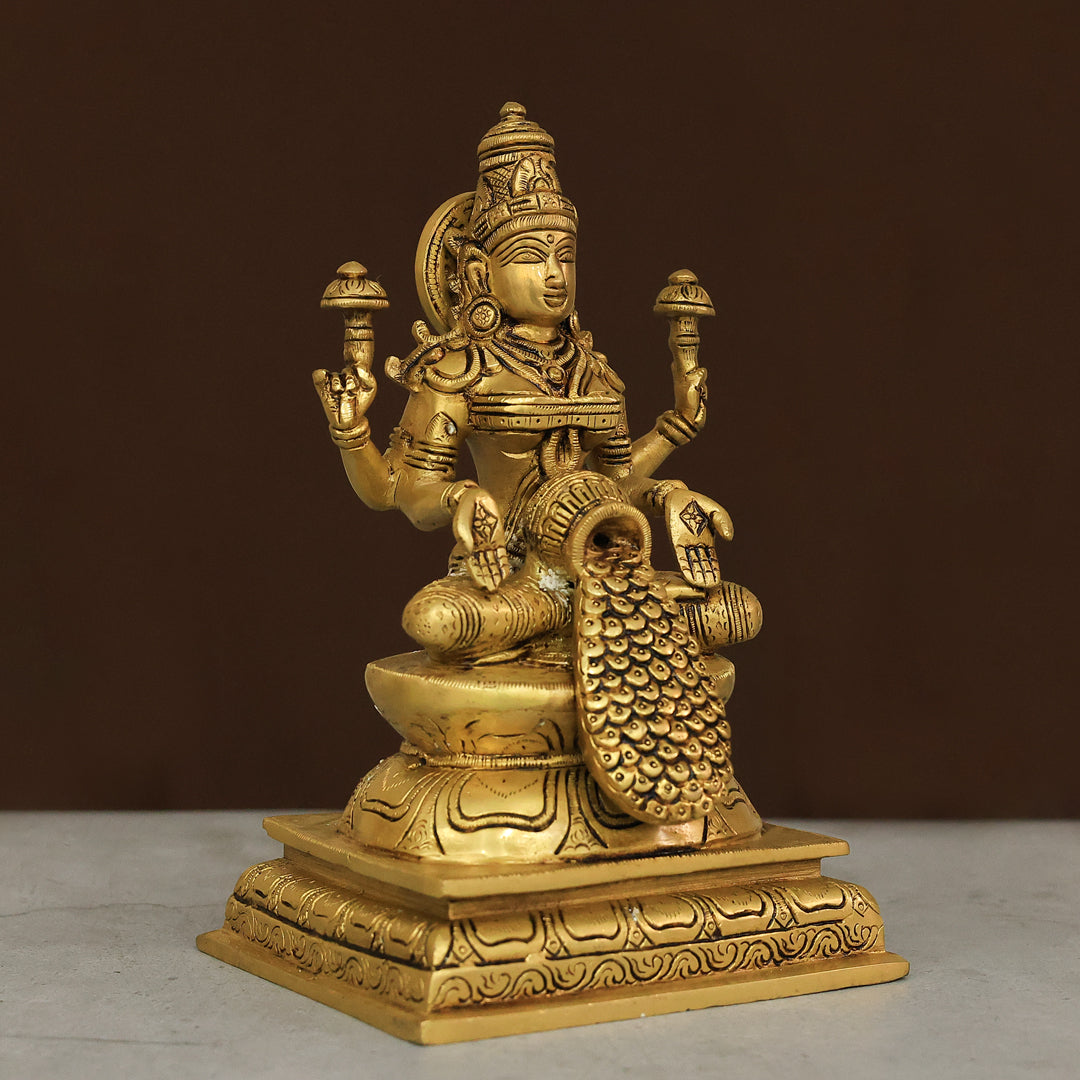 9" Brass Dhanalakshmi