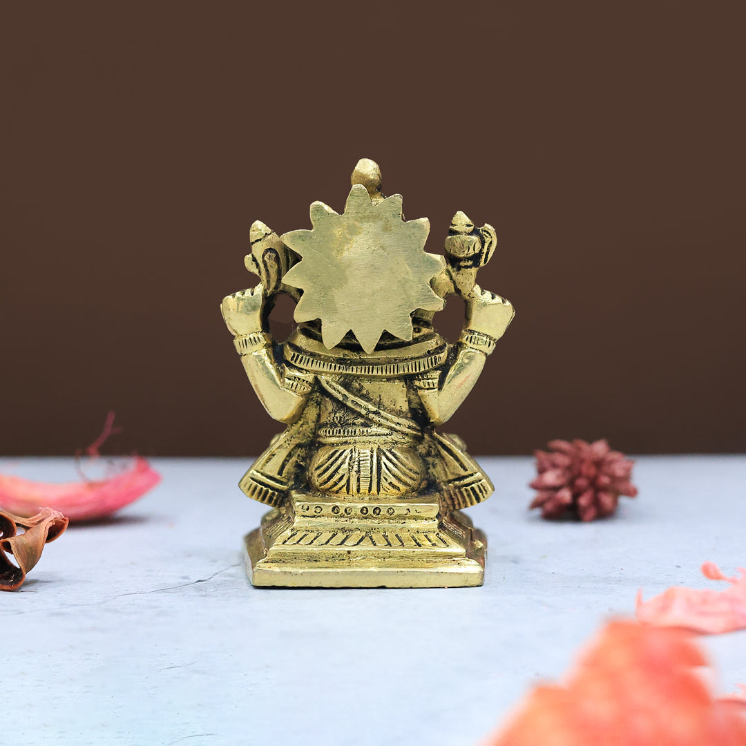 2.5" Brass Ganesha with Square Base