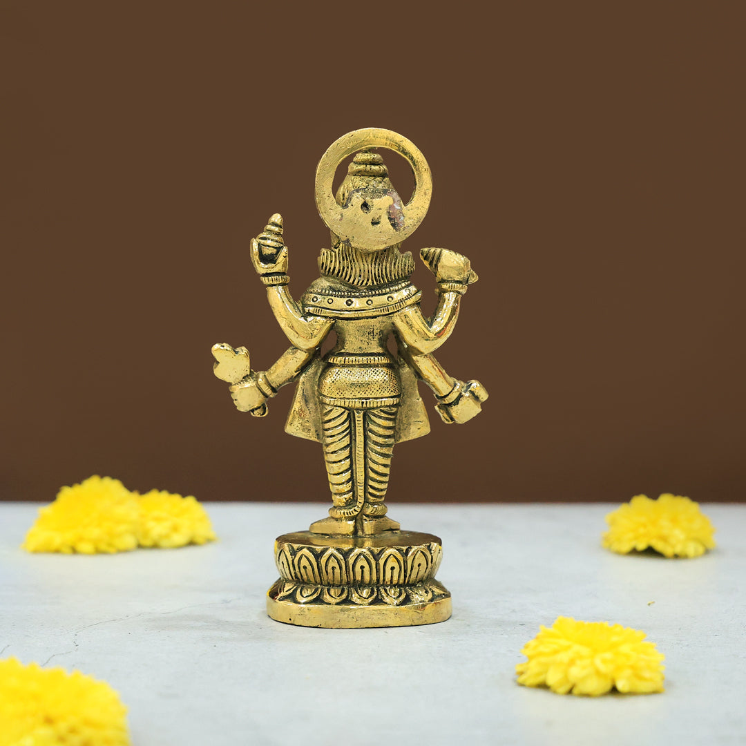 6" Brass Dhanvantari Idol