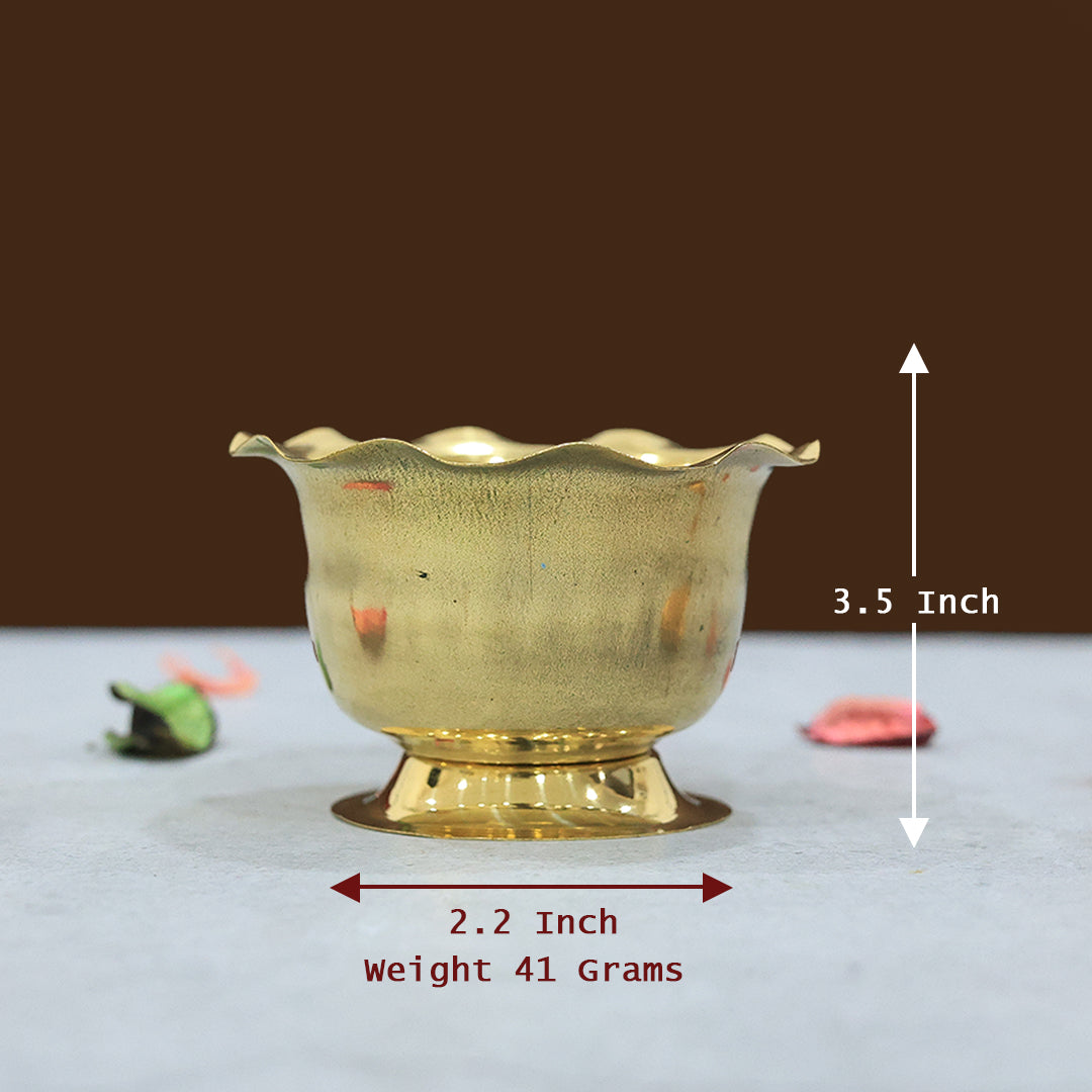 2.2" Brass Chandan Cup