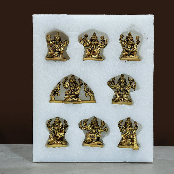 3” Majestic Brass Astalakshmi Super Fine Set