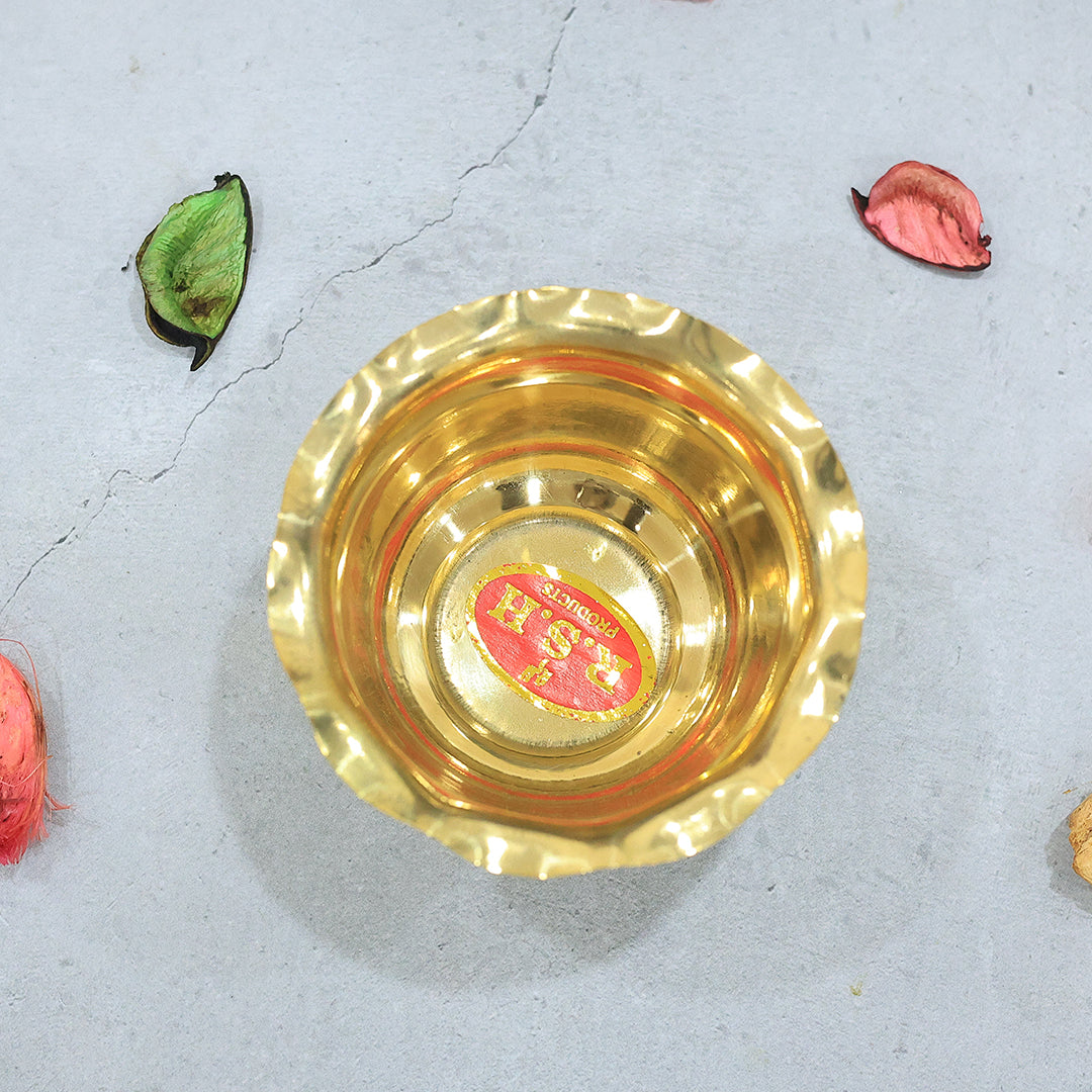 2.2" Brass Chandan Cup